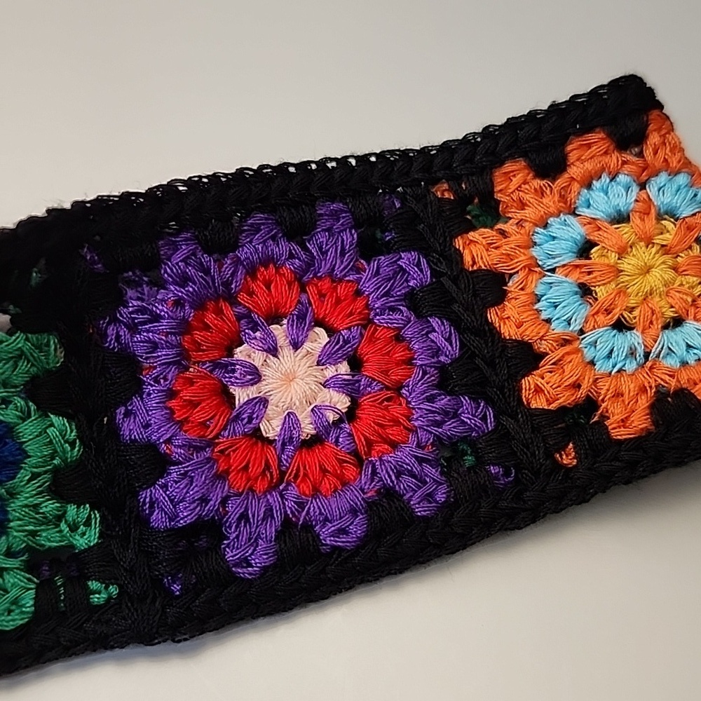 Handcrafted Headband 70s Hippie Style Statement Piece tie - Picture 2 of 3